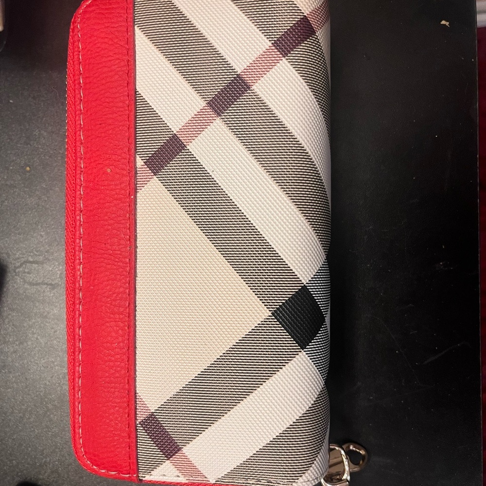 Plaid wristlet/wallet